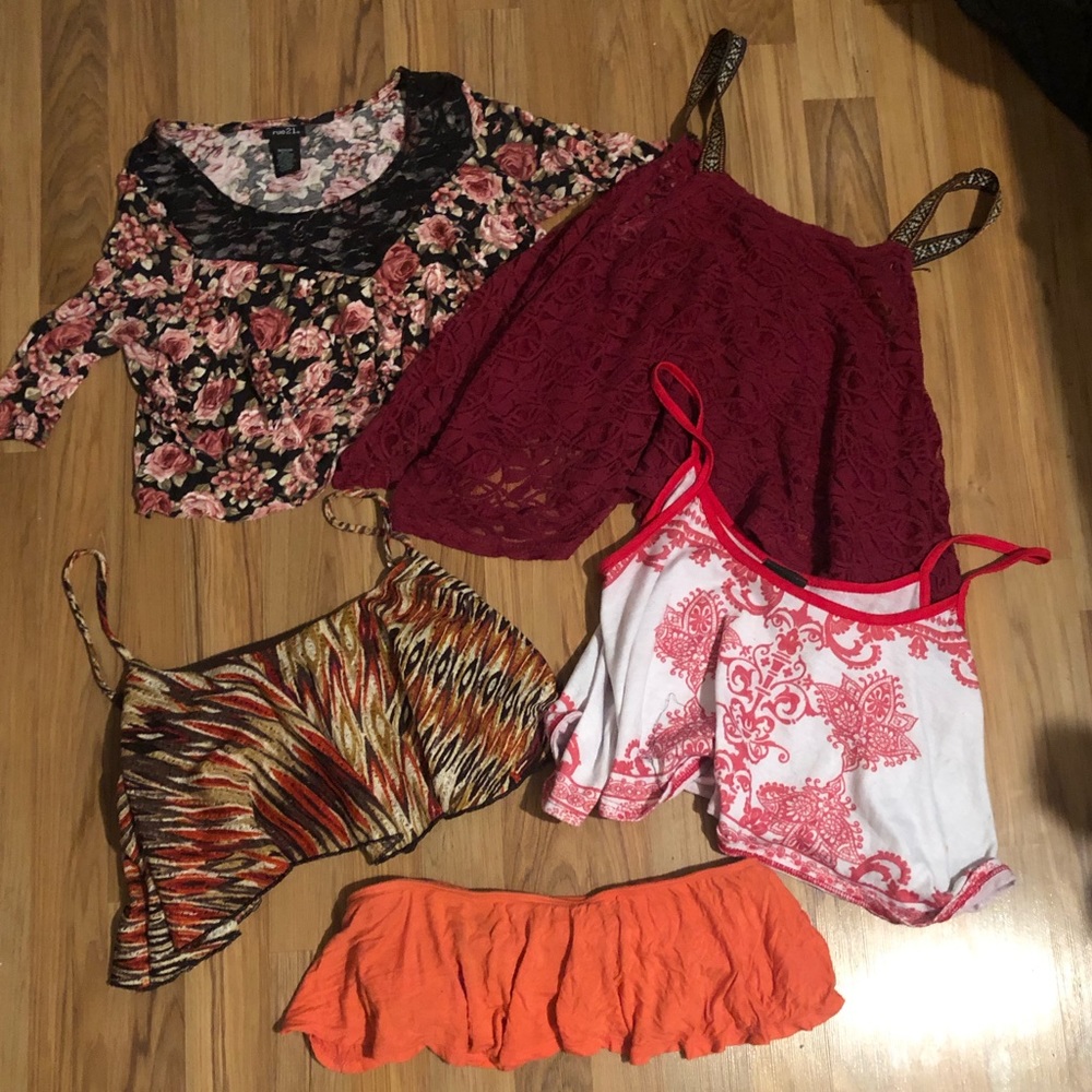 Bundle of crop tops